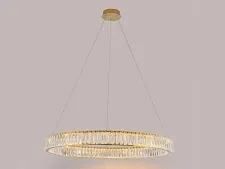 NEWPORT 8240 8240N/80 gold , Люстра, Gold Сlear crystal D80*H7,6/500 см LED 59W 5500Lm 3100-4000К