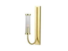 NEWPORT 4550 4551/A mat.gold , Бра, Matte gold Clear glass L6*H40*Sp20,5 сm Е14 1*25W