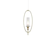 NEWPORT 4580 4581/S gold ,Подвесной светильник , Gold Clear crystal L15*H44,5/250 cm G9 1*25W