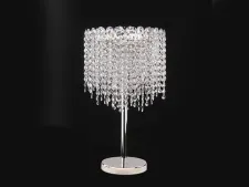 NEWPORT 10900 10903/T , Настольная лампа, Nickel Clear crystal D30*H50 cm G9 3*40W
