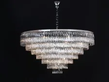 NEWPORT 10120 10129+37/C , Люстра, Chrome Clear crystal D155*H85/235 cm E14 46*40W