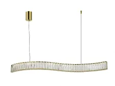 NEWPORT 8240 8243N/90 gold , Люстра, Gold Сlear crystal L90*H7,6/250 cm LED 27W 2970Lm 3100-4000K