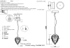 Светильник подвесной Crystal Lux CHARME SP2 CHROME/TRANSPARENT | Дом Декора